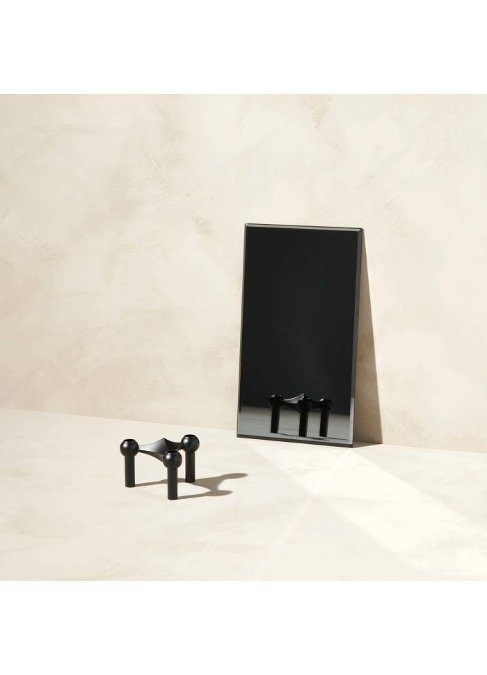 2.Stoff Nagel Kerzenhalter schwarz